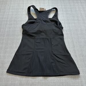 Athleta Tank Top Womens Small Black Built In Bra Racerback Pockets Athletic‎ Gym